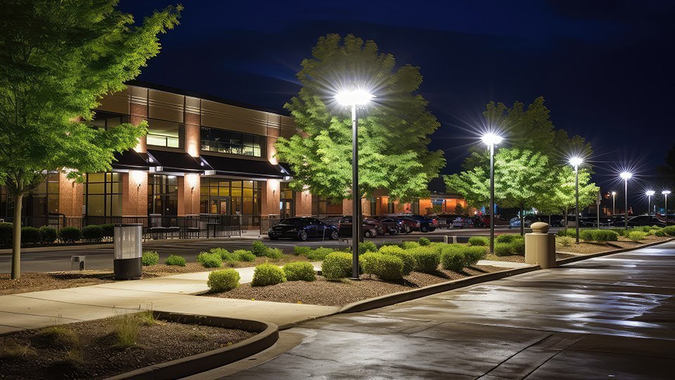 business parking lot lighting business parking lot lighting